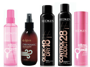 Redken hair styling blowout products