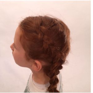 Young Girl with a princess braid