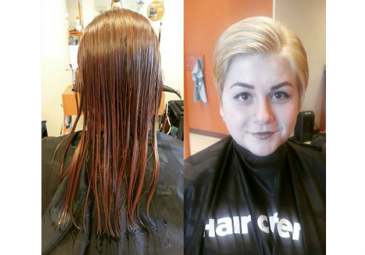 Lowlights In Short Blonde Hair Before And After - lowlights in short blonde hair before and after