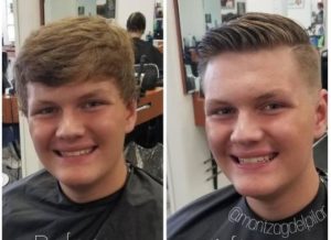 before and after of men's haircut