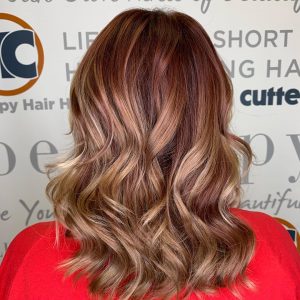 Golden strawberry blonde from Hair Cuttery