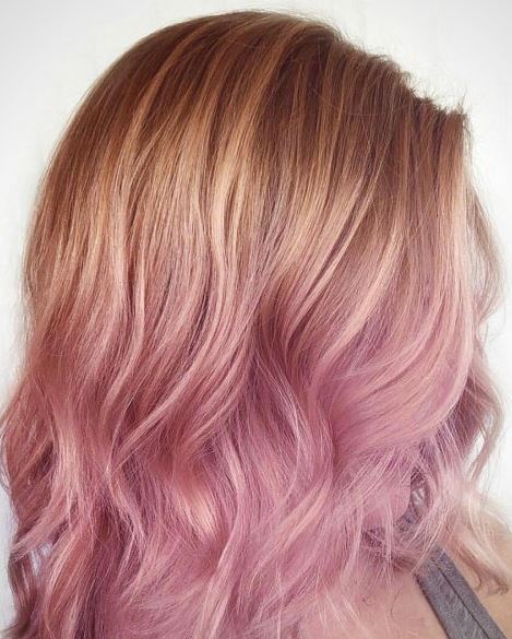 Dusty Pastels pink ombre at Hair Cuttery