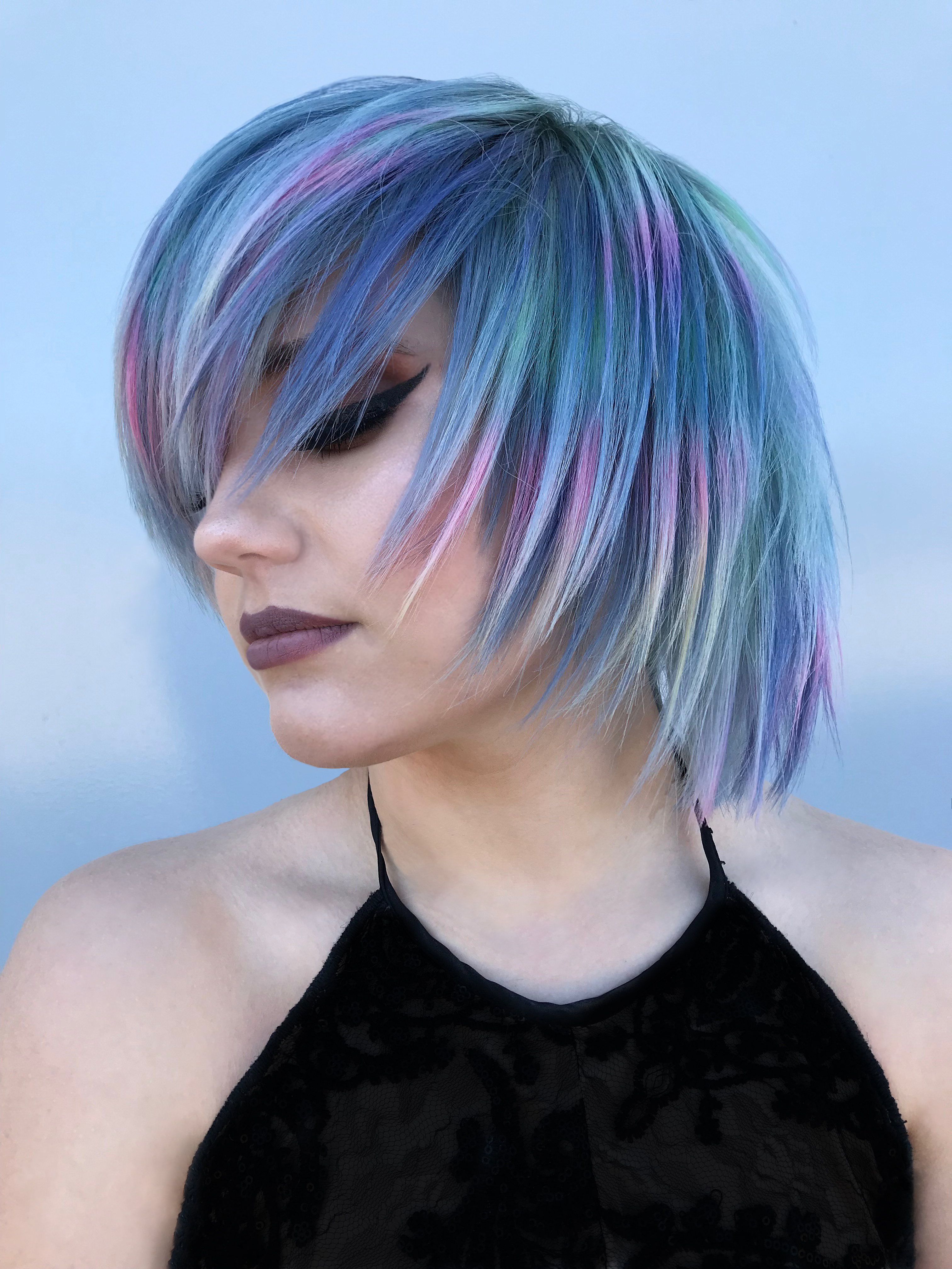 Raven Model Soft Blue The Official Blog Of Hair Cuttery