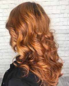 Pumpkin Spice hair color