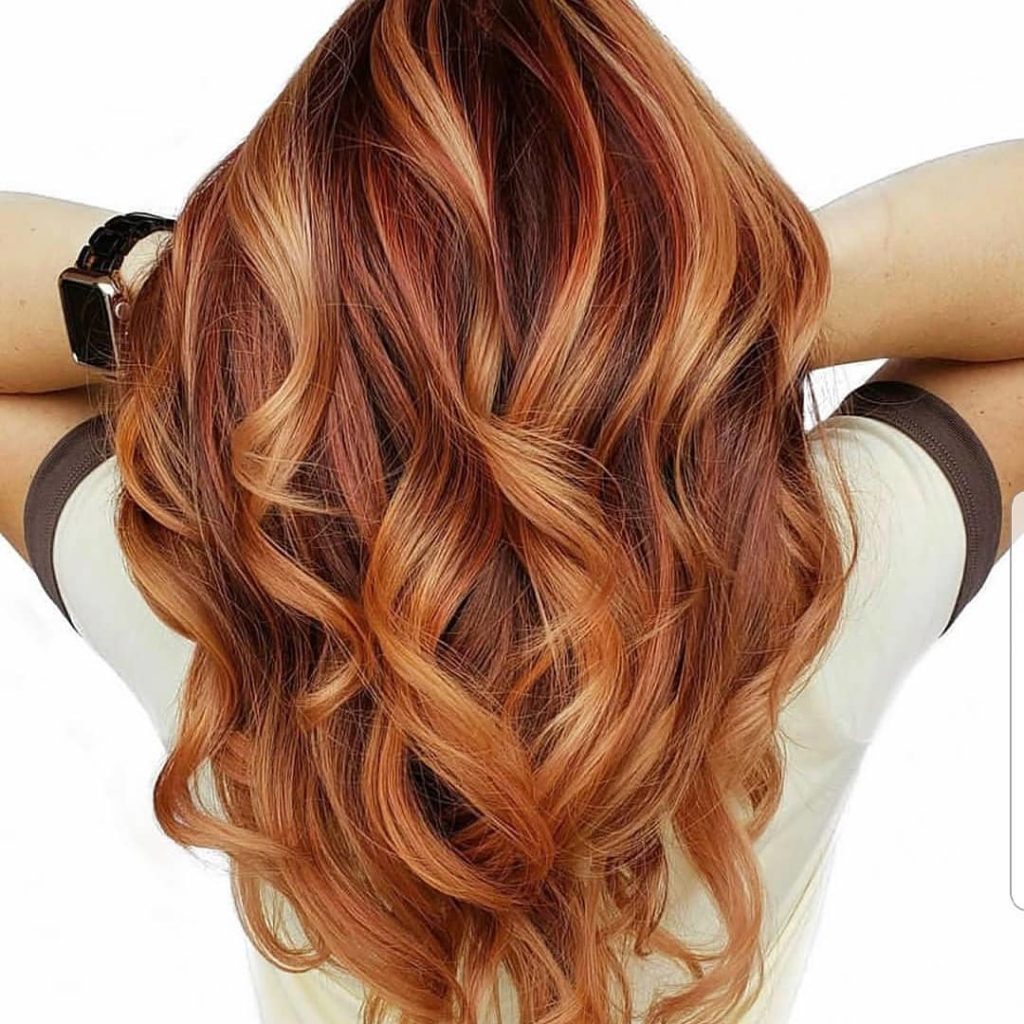 Pumpkin Spice hair color