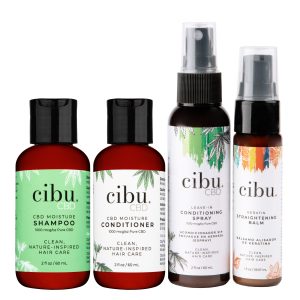 cbd travel set cibu hair products