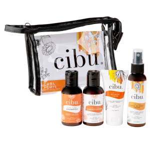 cibu curl and coil travel hair products