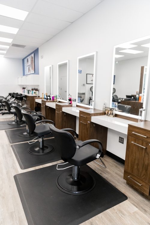 Image of Hair Cuttery salon stations.